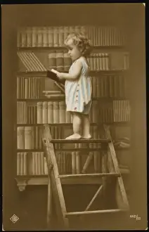 Climbed Prints: Girl Reading Book