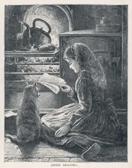 Toasting Prints: Girl Reading by Stove