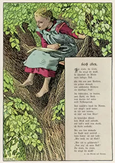Linden Collection: Girl Reading in Tree