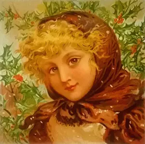 Girl with red headscarf