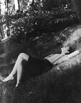 Bare Foot Prints: Girl Relaxing Outside