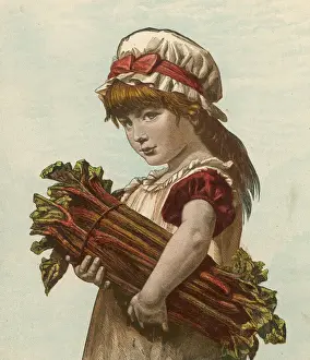 Bunch Prints: Girl with Rhubarb C1880