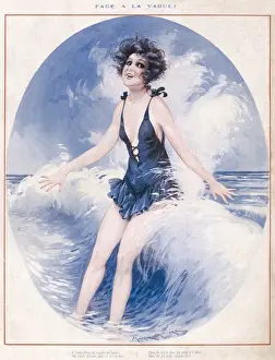Girl Rides the Waves