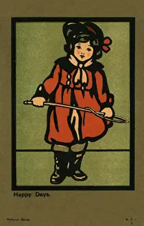 Girl with a riding crop