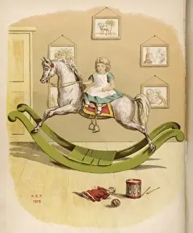 Girl on Rocking Horse
