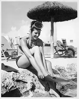 Prepares Prints: Girl Snorkeller