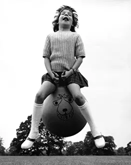 Girl on a spacehopper 4 of 4