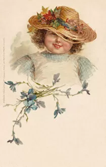 Girl in a straw hat