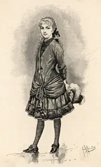 Girl / Striped Stockings