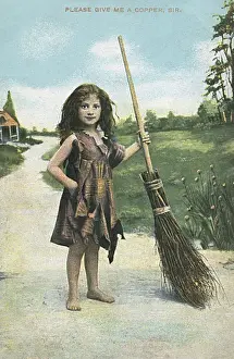 Sweeping Prints: Girl Sweeper 1909