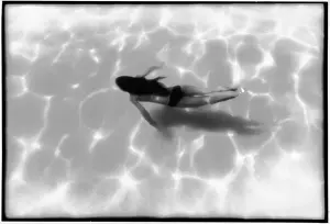 Girl swimming