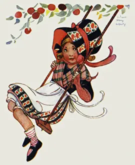 Girl on a swing