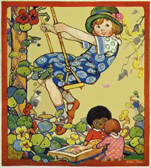 Girl on a swing