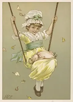 Girl on Swing C1885