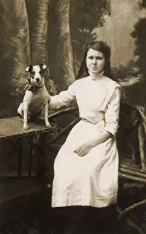 Girl with Terrier
