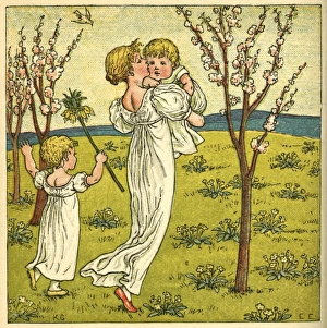 Spring Gallery: Girl with toddler and baby