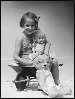 Assorted Prints: Girl with Toys 1940S