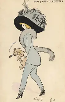 Heels Prints: Girl in Trousers 1911