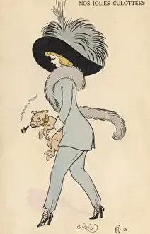 Strapped Prints: Girl in Trousers 1911