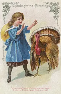 Girl and Turkey