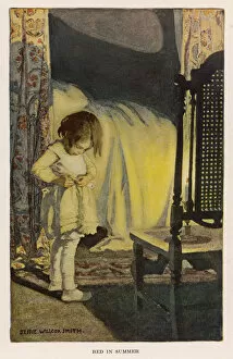 Undressing Gallery: Girl Undressing - Bed - 1905