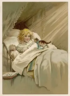 Fin D Prints: Girl Wakened by Kitten