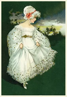 Girl in white dress