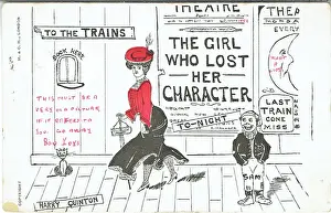 Farcical Prints: The Girl Who Lost Her Character by Walter Melville