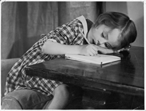 Gingham Gallery: Girl Writing