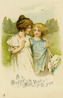 Girlfriends Prints: Girlfriends on a country walk