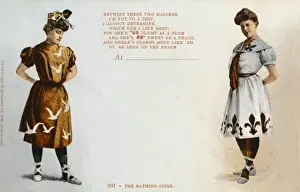 Sea Gulls Prints: Girls in bathing attire