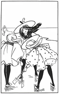 Hilda Prints: Girls on the Beach