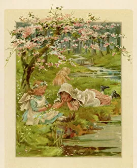 Spring Collection: Girls with Blossom 1889