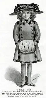 Buckle Prints: Girls Coat & Muff 1909
