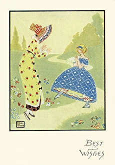 Mercer Gallery: Girls on a country path