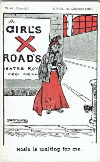 Melville Prints: A Girls Cross Roads by Walter Melville