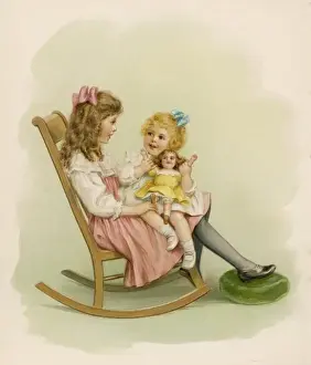 Girls and Doll (Waugh)