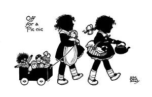 Girls with their dolls
