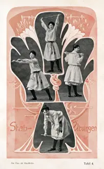 Exercising Prints: GIRLS EXERCISE 1905