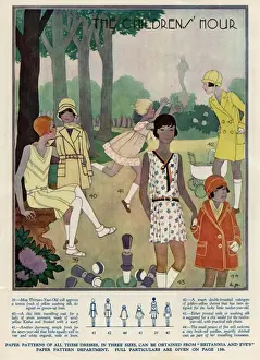 Waisted Prints: Girls Fashions 1929