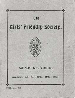 Provide Prints: Girls Friendly Society (GFS) Membership Book Cover