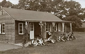 Huts Gallery: Girls at Hamilton House School, Tunbridge Wells, Kent