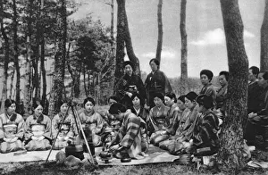 Educated Prints: Girls in Japan being instructed in chanoyu or tea ceremony