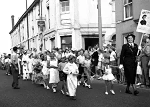 Naze Prints: Girls Life Brigade carnival procession, Walton, Essex