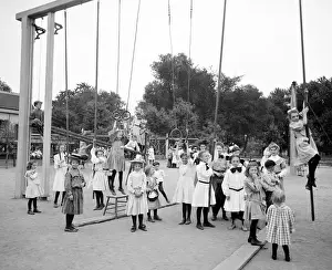 Playground Prints: Girls playground, Harriet Island, St. Paul, Minnesota, USA