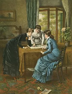 Images Dated 6th January 2012: Girls Reading Inside