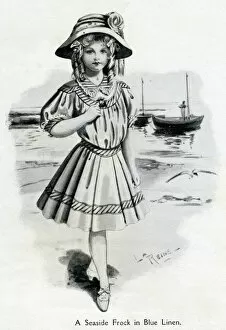 Images Dated 20th October 2017: Girls seaside frock 1907