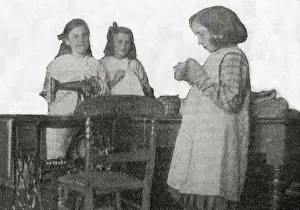 Montpellier Prints: Girls Sewing at St Barnabas Home, New Brighton, Cheshire