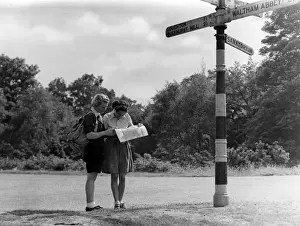 Two Girls & Signpost