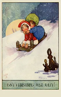 Agnes Gallery: Girls on a sled